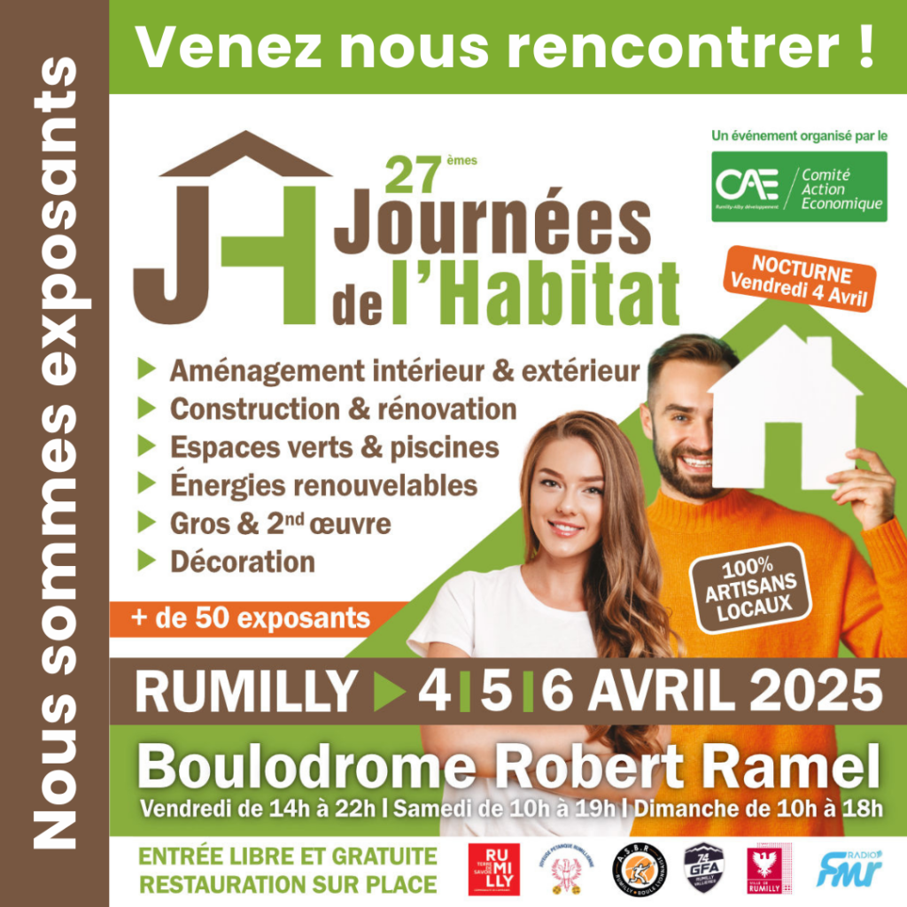 Journées de l’Habitat à Rumilly, du 4 au 6 avril 2025.