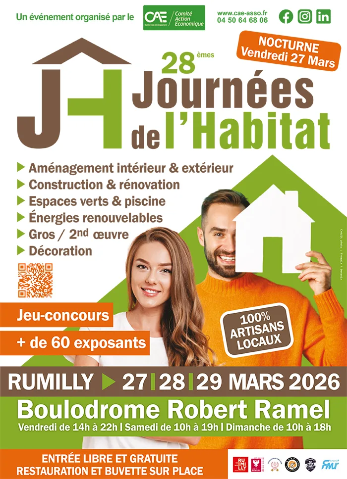 Affiche des journées de l'habitat Rumilly 2026